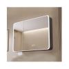 ZXCVBNAS Bathroom MirrorLighted Medicine Cabinet with MirrorAnti-Fog,Bathroom Wall Cabinet with LED LightsBrightness Adjustable, Wall Mounted Makeup MirrorGreyWhite(Gray,W70cm*H70cm) view 1