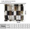 BenYaSong 3D Cow Fur Print Blackout Window Curtain Cowhide Patchwork Plaid Western Farmhouse Animals Vintage Cowboy Style for Home Kitchen Livingroom Coffee Room Window Curtain 2Panel 72" W X 63" L view 2