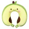 Miruchertter Travel Neck Pillow for Kids Boys & Girls Avocado Memory Foam Neck Pillow for Sleeping Portable Cute Cartoon Travel Pillow Travel Accessories for Airplane Car Train Home Office - Avocado view 1