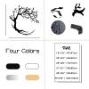 Metal Tree of Life Wall Decor, Tree of Life Metal Wall Art, Circle of Life Metal Tree Wall Art, Metal Tree Wall Art, Spiritual Tree, Modern Wall Decor, Living Room Bedroom Decor (Silver, 18"x18" | 47x47cm) view 4