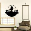SZI Japanese Wall Art, Japanese Samurai Metal Wall Decor, Samurai Art, Gift for Japan Culture Lover, Wall Decor Living Room, Game Room (30"x24" | 76x62cm, Black) view 2