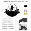 SZI Japanese Wall Art, Japanese Samurai Metal Wall Decor, Samurai Art, Gift for Japan Culture Lover, Wall Decor Living Room, Game Room (30"x24" | 76x62cm, Black) view 4