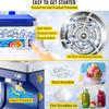 Commercial Ice Shaver Crusher, 441LBS/H Smoothie Blender with 11LBS Hopper, 300W Tabletop Electric Snow Cone Maker 320 RPM Rotate Speed Perfect for Parties Events Snack Bar view 3