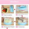 Milgeol Easy Slicing and Chopping, Cheese Slicer and Salad Chopper, Easy To Clean Multi-Functional Salad Chopper - Great for Vegetables, Salads and Fruits (Pink) view 2