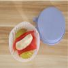 Milgeol Easy Slicing and Chopping, Cheese Slicer and Salad Chopper, Easy To Clean Multi-Functional Salad Chopper - Great for Vegetables, Salads and Fruits (Pink) view 4