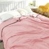 HomeLoft Basics Summer Cooler Quilt, 55.11 * 39.37in Summer Quilt, Lightweight Quilt, Cool Sleeping Summer Blanket, Soft Breathable Lightweight Summer Comforter, for All Seasons, Pink view 1