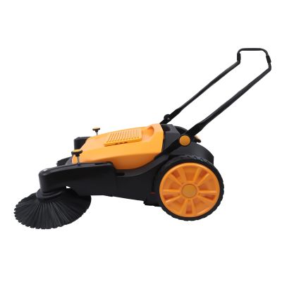 Giciashop Walk-Behind Hand Push Floor Sweeper,14.53gal Hand Push Sweeper,41.34in Sweeping Width Industrial Floor Sweeper with 5 Adjustable Gears for Shopping Malls,Factories,Hotels