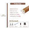 6 Pack Wall Partition Room Divider Floor To Ceiling Wooden Slats - Freestanding Room Separator Privacy Screens Columnar - Modern Space Decor Divider Column For Home & Commercial Use(Brown,135cm/53.1in view 2