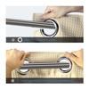 ARICHOMY Shower Curtain Set Waffle Weave Curtain Fabric Shower Curtain Set 250GSM Hook Free Removeable Liner, Machine Washable 71by 74inch Sivler Grey Color view 2