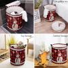 Laundry Basket Snowman Christmas Cardinal Bird Snowflake Red Buffalo Plaid,Waterproof Collapsible Clothes Hamper Xmas Robin,Large Storage Bag for Bedroom Bathroom view 4