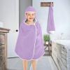 ODAWA Hooded Bath Towels Wisteria Hooded Towel Wrap Hooded Beach Towels for Kids 23.5" x 50" view 4