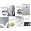 TITA-DONG Waterproof Fabric Shower Curtain Liner, Lightweight Shower Liner Shower Curtain Set, Rust Resistant Grommets Machine Washable Thickened Bath Curtain for Hotel Bathroom (70.9 X 78.7in) view 4
