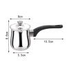 Fenteer Turkish Coffee Pot Butter Warmer Pot Chocolate Melting Pan Universal Coffee Maker Stainless Steel for Office Home Travel, 360ml view 3