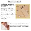 JCJMY 5x5 Picture Frame Gold for Wall Hanging or Tabletop, Wall Mounting Horizontally or Vertically, 5 x 5 Square Wall Gallery Poster Photo Frame with Shatter Resistant Plexiglass, Gold view 4