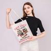PLITI Funny Crochet Gift Knitting Gift Book Lover Gift This Lady Will Never Own Enough Books & Yarn Tote For Bookworm (Books & Yarn TG) view 2