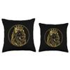 Lion Head With Crown Art Canvas King For Men Women Kids Throw Pillow view 3