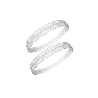 ENOIAMYF 2Pcs Robot Vacuum Cleaner Tire Skin Replacement Accessories. Comaptible for Roborock S50 S55 S51 S6 S4 S5 Max(White), fvgefgfer3