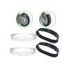 ENOIAMYF 2Pcs Robot Vacuum Cleaner Tire Skin Replacement Accessories. Comaptible for Roborock S50 S55 S51 S6 S4 S5 Max(White), fvgefgfer3 view 3