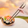 BestySuperStore Wooden Chopsticks 9" Long Coconut Palm Wood Chopstick With Metal Dog Top Eating Utensils Oriental Cutlery Asian Tableware Decorative Dinnerware to Serve Chinese Japanese Korean Food view 3