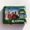 3D Blackpool England UK Fridge Magnet Souvenir Refrigerator Decoration Magnet Hand Painted Craft view 4