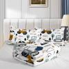 Smell Sunshine Cartoon Car Comforter Set Kids Construction Printed Bedding Set with 1 Comforter and 2 Pillowcases for Boys and Girls Bedroom All Season(Car Full) view 4