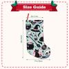 Augenstern 18 Inches Classic Large Christmas Stocking Halloween-Goth-Witch-Creepy Xmas Hanging Stocking for Holiday Christmas Party Family Decor view 3