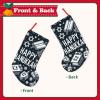 Augenstern 18 Inches Classic Large Christmas Stocking Hanukkah-Doodle-Menorah Xmas Hanging Stocking for Holiday Christmas Party Family Decor view 2
