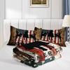 Smell Sunshine Western Cowboy Comforter Set American Flag Printed Bedding Set with 1 Comforter and 2 Pillowcases for Boys and Girls Bedroom All Season(Cowboy Queen) view 4