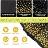 2 Pack Plastic Table Cloth Disposable, 54x108 Black and Gold Table Cloths for Parties, Waterproof and Greaseproof Gold Dot Rectangles Tablecloth for Party Decorations BBQ, Wedding, Fine Dining view 3