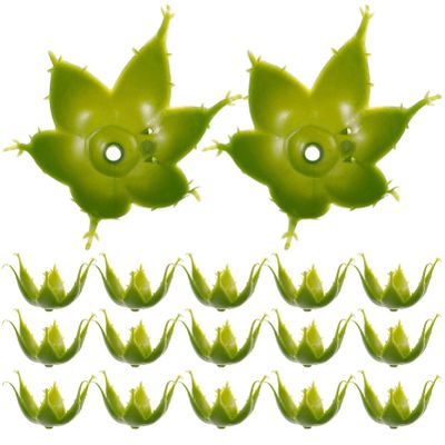 COHEALI 100Pcs Plastic Flower Base Calyxes 2.16 Inch Green Sepals for DIY Artificial Rose Flowers Floral Stem Crafts Home Decor Flower Shop Use