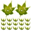 COHEALI 100Pcs Plastic Flower Base Calyxes 2.16 Inch Green Sepals for DIY Artificial Rose Flowers Floral Stem Crafts Home Decor Flower Shop Use view 1