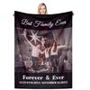 DSSHENGDS Customized Best mom Gift, Birthday Personalized Blanket, Personalized Couple Blanket, Personalized Photo Gift for mom, Girlfriend, him, her, Anniversary, Christmas-A-180 * 200 view 1