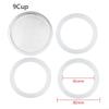 Silicone Gaskets Stainless Filter Replacement Set Funnel Kits Replacement For Moka Coffee Maker(9 cup) view 2