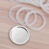 Silicone Gaskets Stainless Filter Replacement Set Funnel Kits Replacement For Moka Coffee Maker(9 cup) view 3