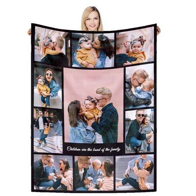 DSSHENGDS Customized Best mom Gift, Birthday Personalized Blanket, Personalized Couple Blanket, Personalized Photo Gift for mom, Girlfriend, him, her, Anniversary, Christmas-K-150 * 230