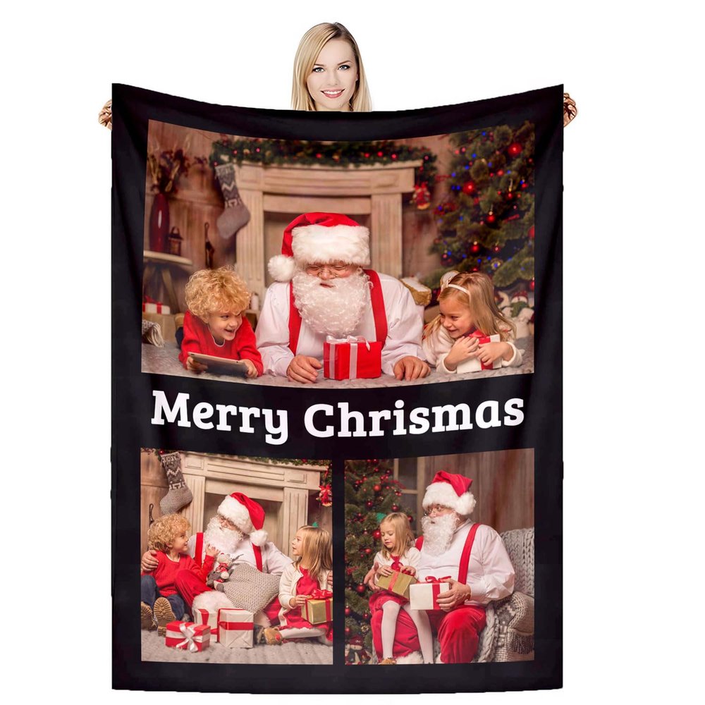 DSSHENGDS Customized Best mom Gift, Birthday Personalized Blanket, Personalized Couple Blanket, Personalized Photo Gift for mom, Girlfriend, him, her, Anniversary, Christmas-C-180 * 230