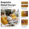 Daneey Headboard Wedge Pillow Bed Wedge Pillow for Headboard Bolster Reading Pillow for Bed Back Pillow for Sitting in Bed Wedge Pillow Headboard with Removable Velvet Cover (Yellow, Full) view 4