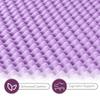 3 Inch Egg Crate Queen Memory Foam Mattress Topper, Lavender Scent Gel Infused Foam Mattress Topper for Pressure Relief, CertiPUR-US Certified Queen Bed Topper, Purple, 60"80" view 4