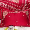 100S Bed Set Duvet Cover Bed Sheet 4/6-Pieces Embroidery Wedding 1 4pcs (2 Queen size 6pcs) view 3