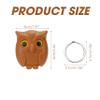 BuleVina 3PCS Owl Keychain Key Holder Night Magnetic Hanger Cute Automatic Open Close Eyes 2024 New Keying Holder Wall Mounted Hooks with Self-Adhesive Tape Chain Ring for Mount view 2