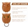 BuleVina 3PCS Owl Keychain Key Holder Night Magnetic Hanger Cute Automatic Open Close Eyes 2024 New Keying Holder Wall Mounted Hooks with Self-Adhesive Tape Chain Ring for Mount view 4