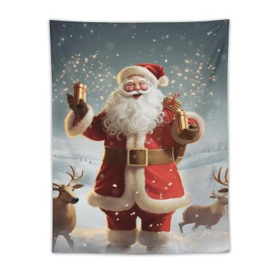 Tapestry Wall Hanging 30 X 40 in Decorates Tapestrys for Bedroom Christmas Santa Claus Wall Tapestry Soft Aesthetic Wall Decor Tapestries for Living Room Personalized Wall Blanket