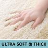 Arotive Bathroom Rugs Sets 2 Piece, Soft Absorbent Microfiber Bath Mats and U-Shaped Contour Toilet Rug, Non-Slip Machine Washable Dry Bath Mats for Bathroom, 24x16 and 24x20, Light Beige view 4