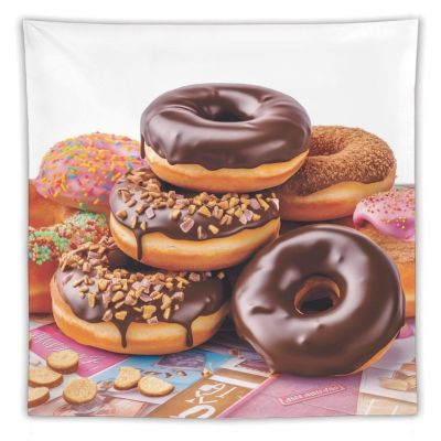 Tapestry Wall Hanging 30 X 40 in Decorates Tapestrys for Bedroom Donuts Chocolate Wall Tapestry Soft Aesthetic Wall Decor Tapestries for Living Room Personalized Wall Blanket