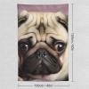 Tapestry Wall Hanging 30 X 40 in Decorates Tapestrys for Bedroom Pug Wall Tapestry Soft Aesthetic Wall Decor Tapestries for Living Room Personalized Wall Blanket view 2