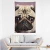 Tapestry Wall Hanging 30 X 40 in Decorates Tapestrys for Bedroom Pug Wall Tapestry Soft Aesthetic Wall Decor Tapestries for Living Room Personalized Wall Blanket view 3