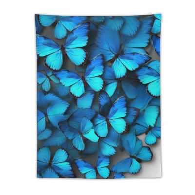 Tapestry Wall Hanging 30 X 40 in Decorates Tapestrys for Bedroom Many Blue Butterfly Wall Tapestry Soft Aesthetic Wall Decor Tapestries for Living Room Personalized Wall Blanket