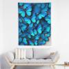 Tapestry Wall Hanging 30 X 40 in Decorates Tapestrys for Bedroom Many Blue Butterfly Wall Tapestry Soft Aesthetic Wall Decor Tapestries for Living Room Personalized Wall Blanket view 3