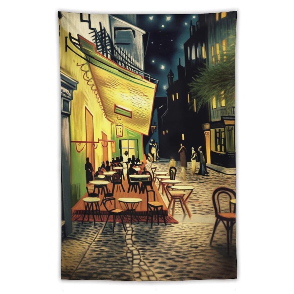 Tapestry Wall Hanging 30 X 40 in Decorates Tapestrys for Bedroom Cafe Terrace at Night Wall Tapestry Soft Aesthetic Wall Decor Tapestries for Living Room Personalized Wall Blanket