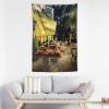 Tapestry Wall Hanging 30 X 40 in Decorates Tapestrys for Bedroom Cafe Terrace at Night Wall Tapestry Soft Aesthetic Wall Decor Tapestries for Living Room Personalized Wall Blanket view 3